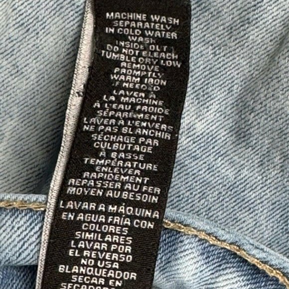 Kendall + Kylie The Icon High Rise Straight Jeans Distressed Size 7/28 - Picture 10 of 10